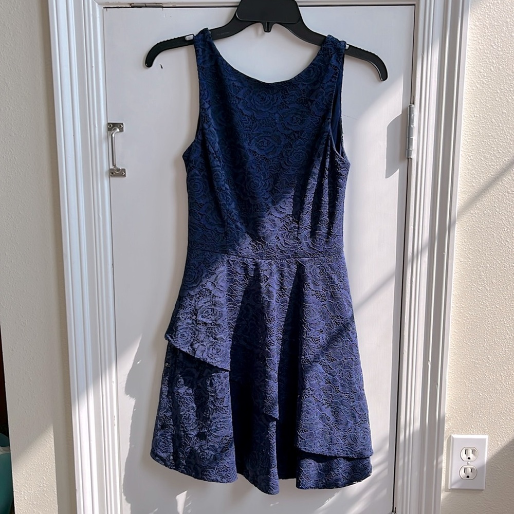 NWOT Speechless Navy Mini Dress